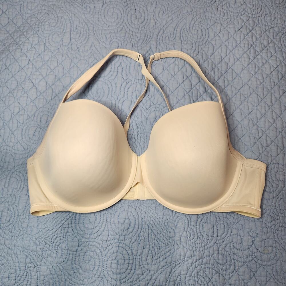 Cacique Cream Bra 40DDD Lane Bryant